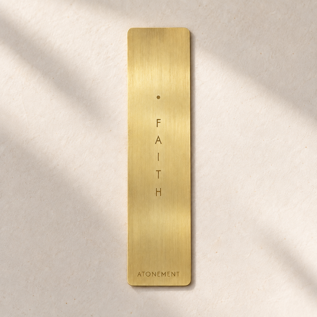 Mustard Seed Brass Bookmark